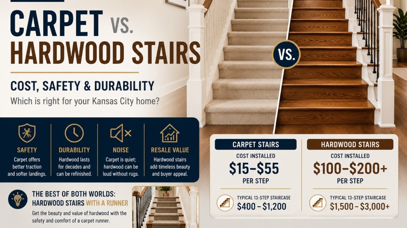 carpet-vs-hardwood-stairs-cost-safety-durability